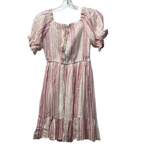 Rare Editions, Charming Pink Striped Girls' Dress, Size 14